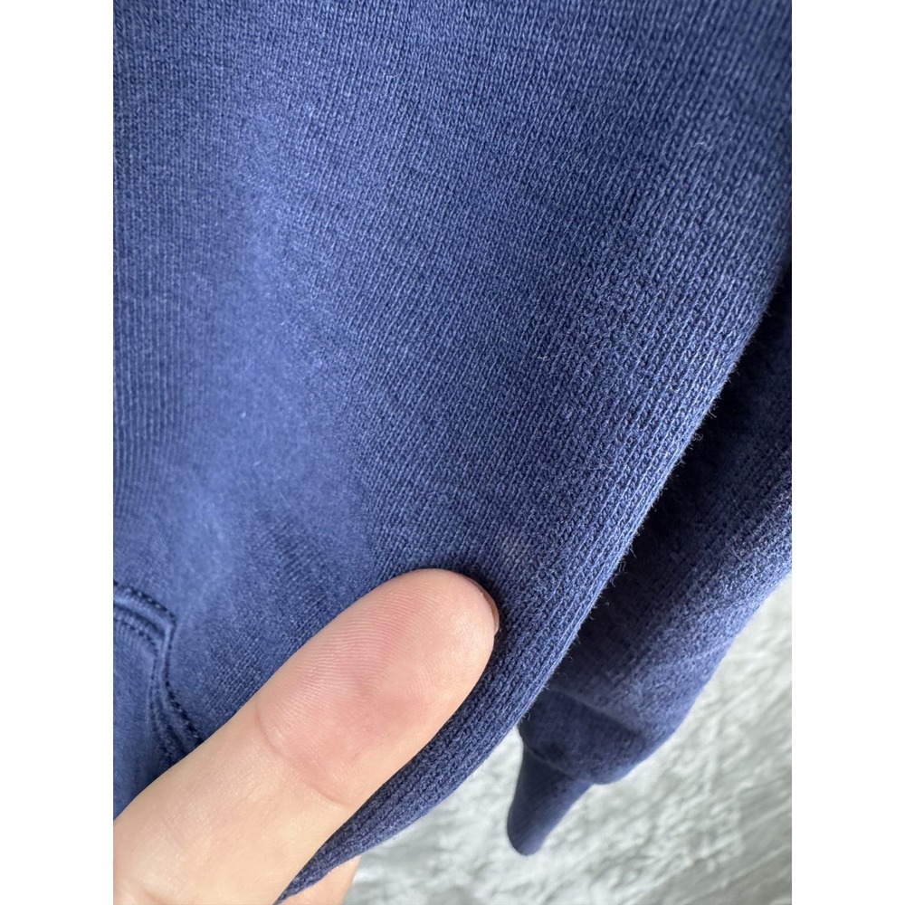 Vintage Pennoyer Hawks Sweatshirt Embroidered School Illinois Blue Mens XL 90s - Picture 5 of 9